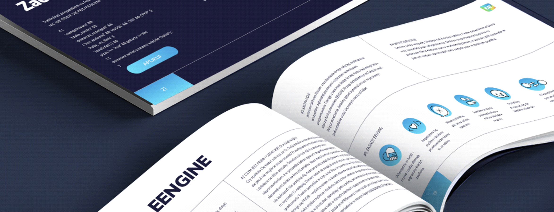 Podręcznik Dev Knighta EENGINE widoczny jako otwarta publikacja